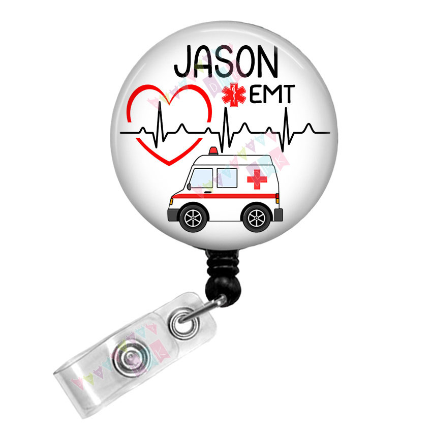 Ambulance PERSONALIZED EKG Heart EMT Paramedic