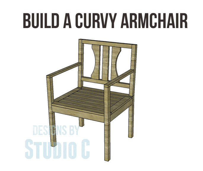 An Easy to Build Armchair with a Curvy Back