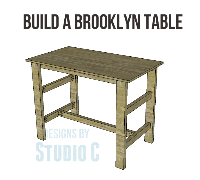Build a Brooklyn Table Designs by Studio C