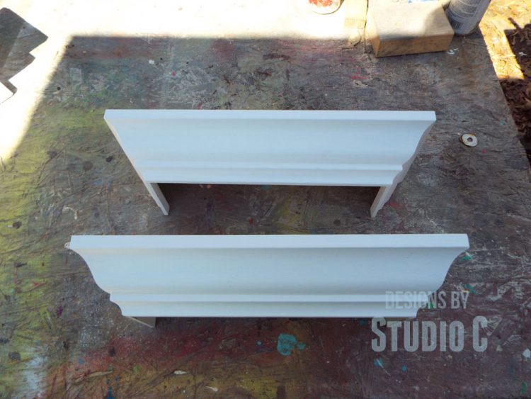 How to Build a Ledge Shelf with Crown Molding