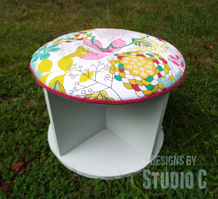 DIY Comfy Storage Solution Upholstered Ottoman