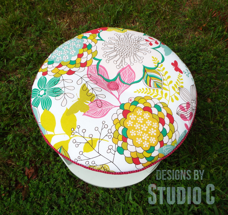 DIY Comfy Storage Solution Upholstered Ottoman