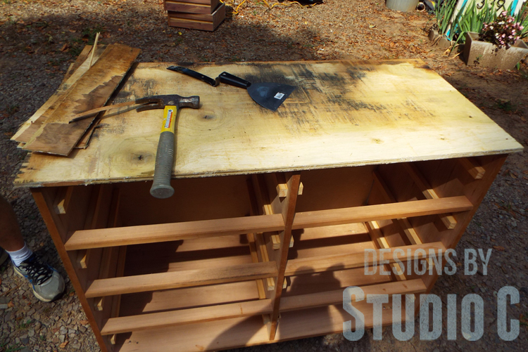 Repair the Top of a Dresser and Add Trim to the Edges