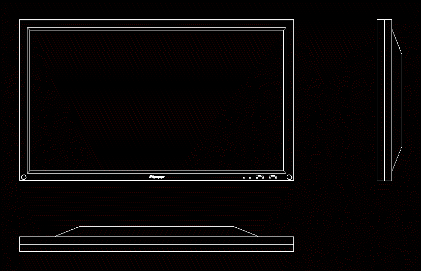 Tv 2D DWG Plan for AutoCAD • Designs CAD
