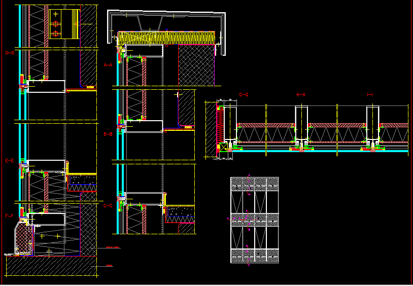 Unitized Curtain Wall Systems Cad Details