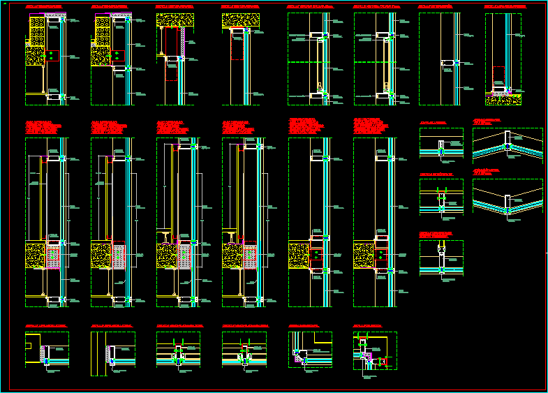Curtain Wall Details DWG Detail for AutoCAD • Designs CAD