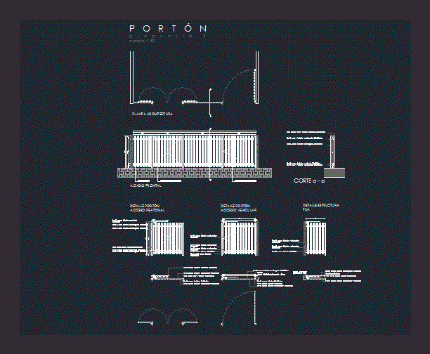 Sliding Gate Symbol In Autocad