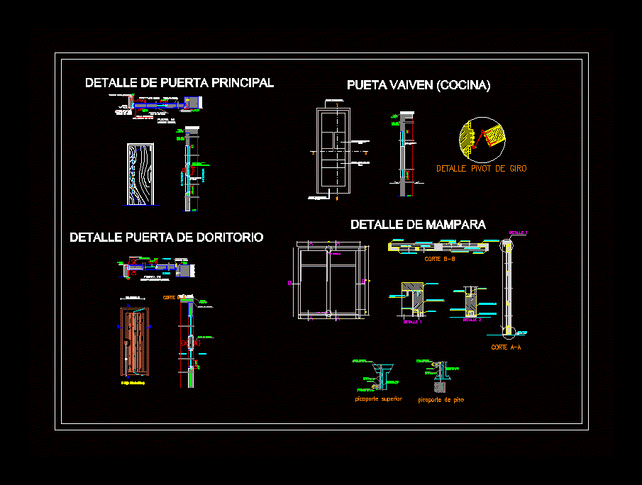 Details Doors DWG Detail for AutoCAD • Designs CAD