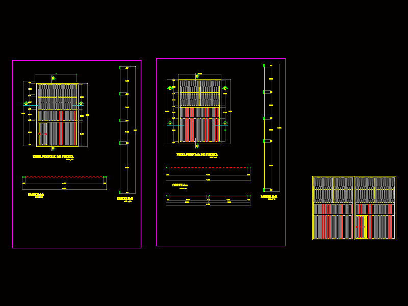 Metal Doors DWG Block for AutoCAD • Designs CAD