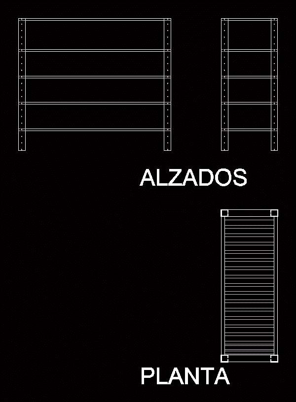 Metal Shelf DWG Block for AutoCAD • Designs CAD