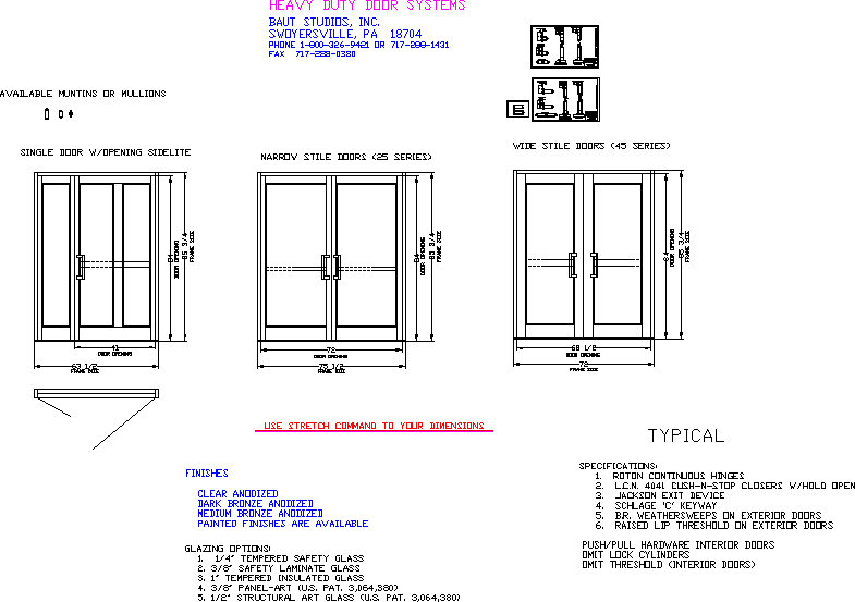 Glass Door Autocad Block - Glass Door Ideas