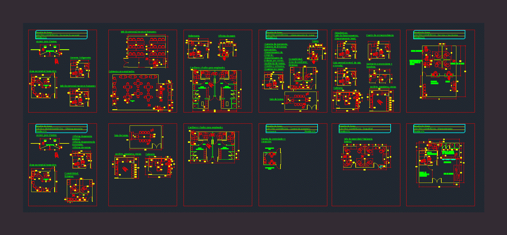 Study Areas DWG Block for AutoCAD • Designs CAD