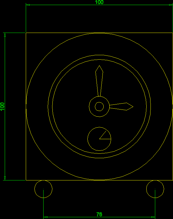 Wall Clock DWG Block for AutoCAD • Designs CAD