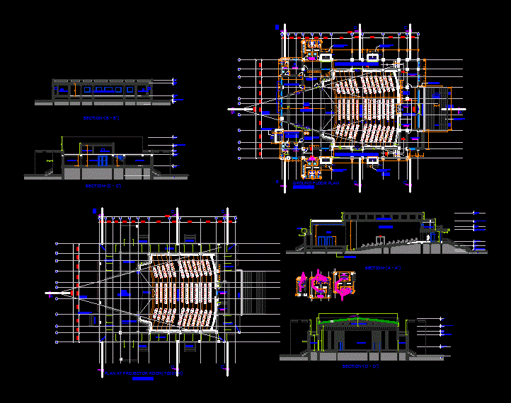 Auditorium DWG Block for AutoCAD • Designs CAD
