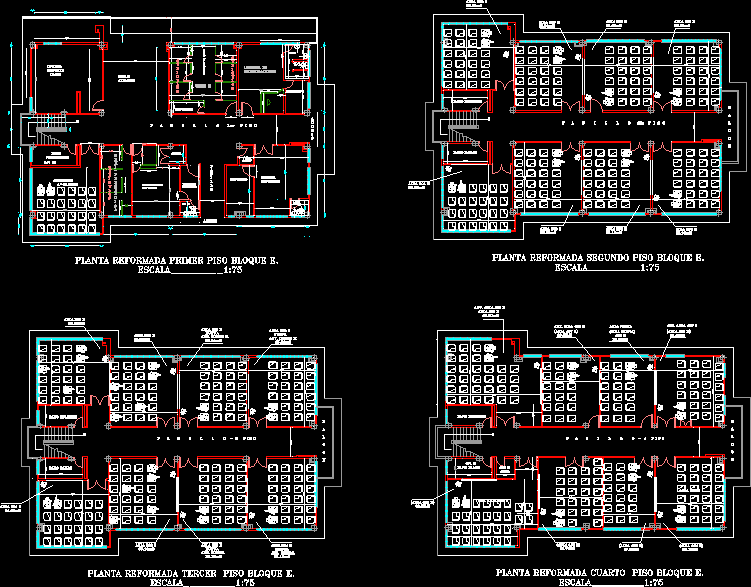 Classrooms University DWG Block for AutoCAD • Designs CAD