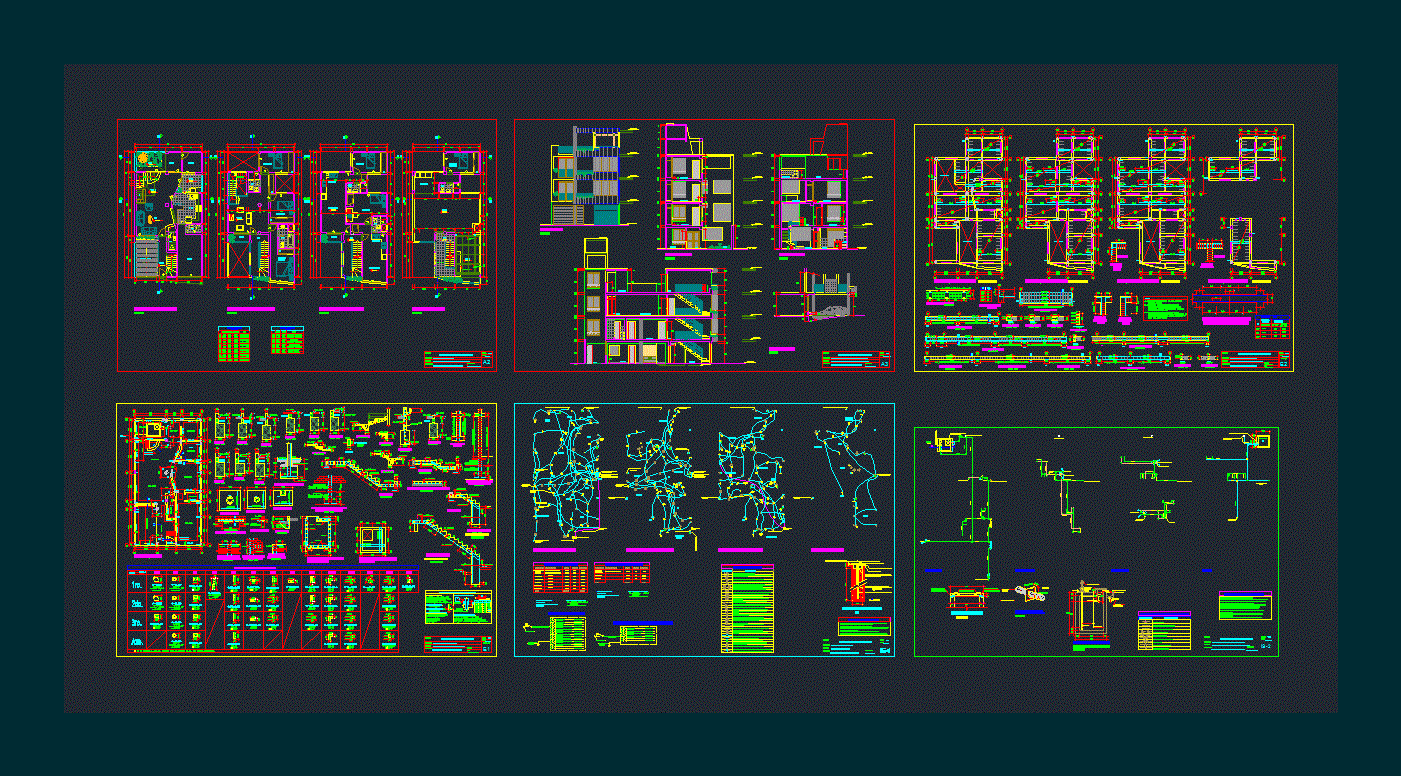 MultiFamily Home DWG Section for AutoCAD • Designs CAD