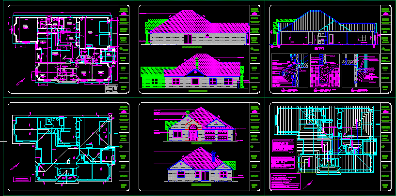 Pecan Grove House DWG Section for AutoCAD • Designs CAD