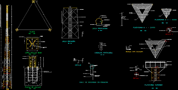 Communication Tower DWG Block for AutoCAD • Designs CAD