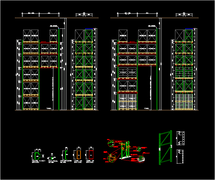 Rack DWG Block for AutoCAD • Designs CAD