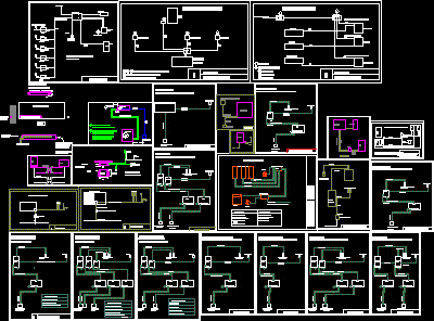 Scheme Electric Connections DWG Block for AutoCAD • Designs CAD