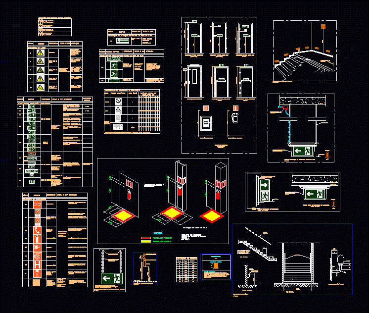 Emergency Exit DWG Detail for AutoCAD • DesignsCAD