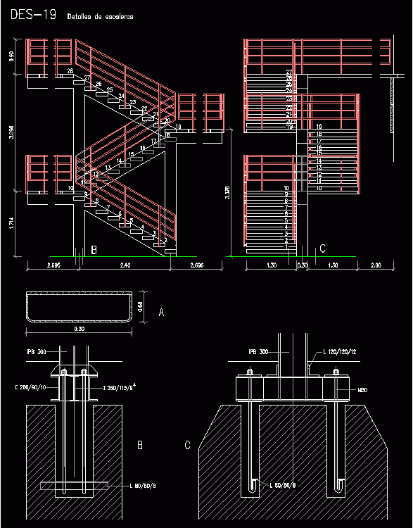 Ladder DWG Detail for AutoCAD • Designs CAD