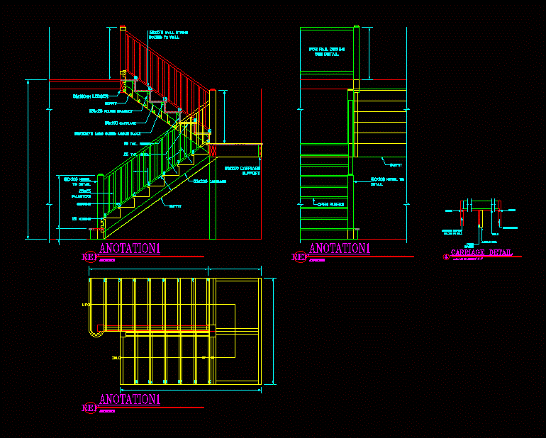 Cage Ladder Autocad Block