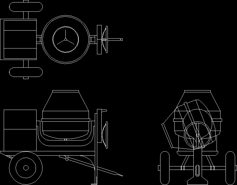 Shower Mixer Cad Block