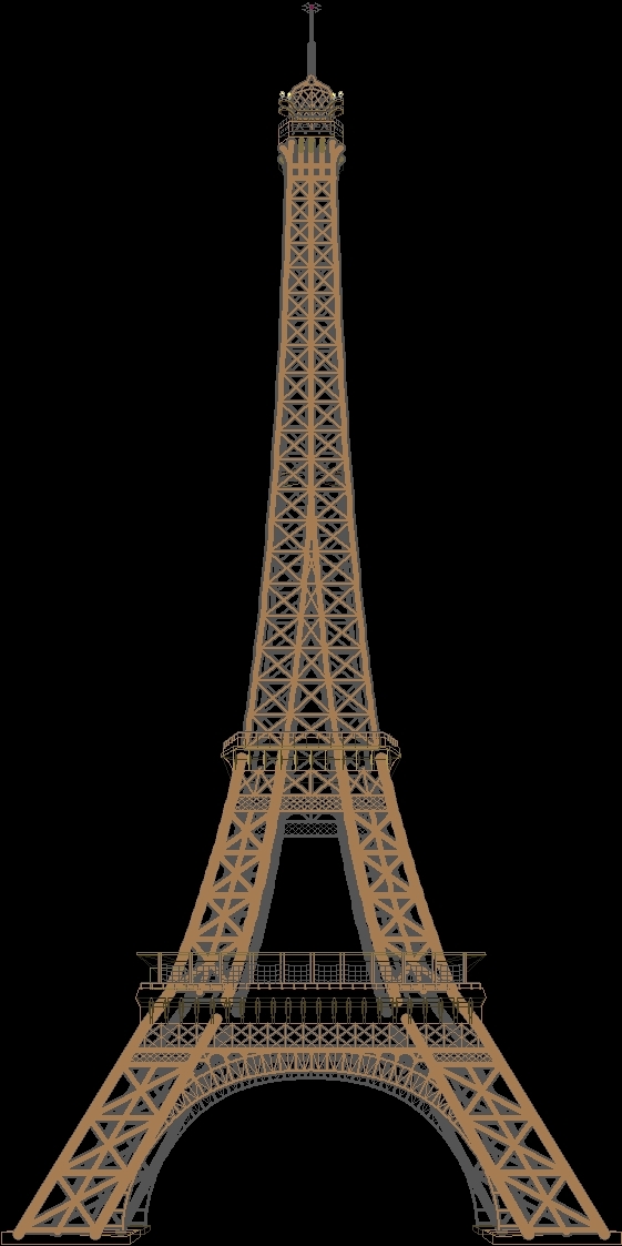 Eiffel Tower DWG Model for AutoCAD • Designs CAD
