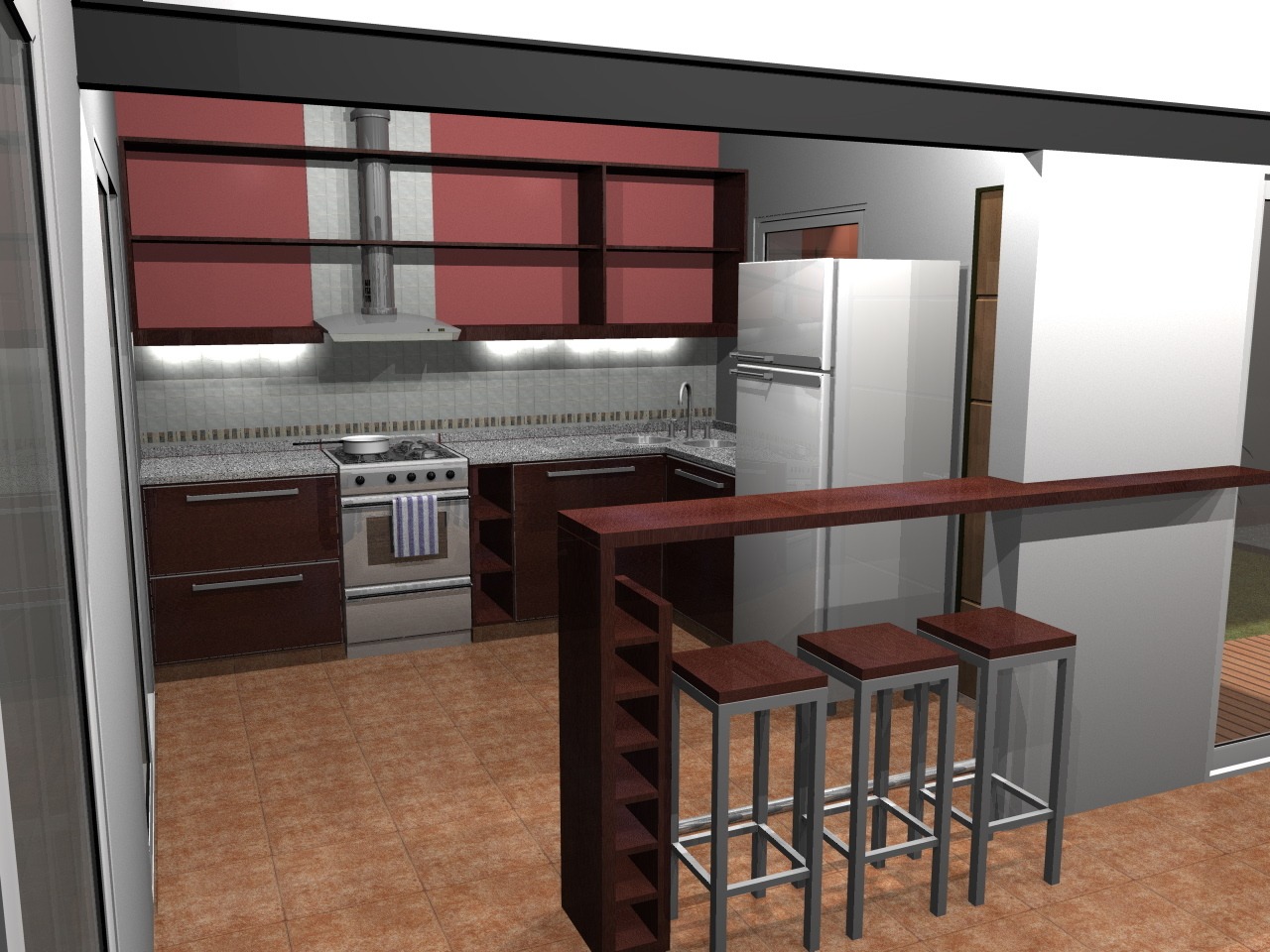 Kitchen 3D DWG Detail for AutoCAD • Designs CAD