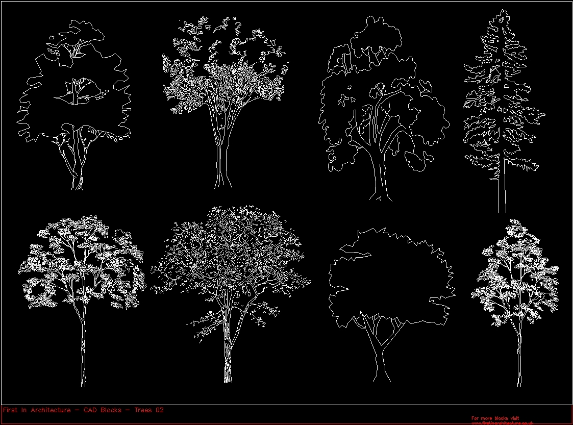Trees 2D DWG Block for AutoCAD • Designs CAD