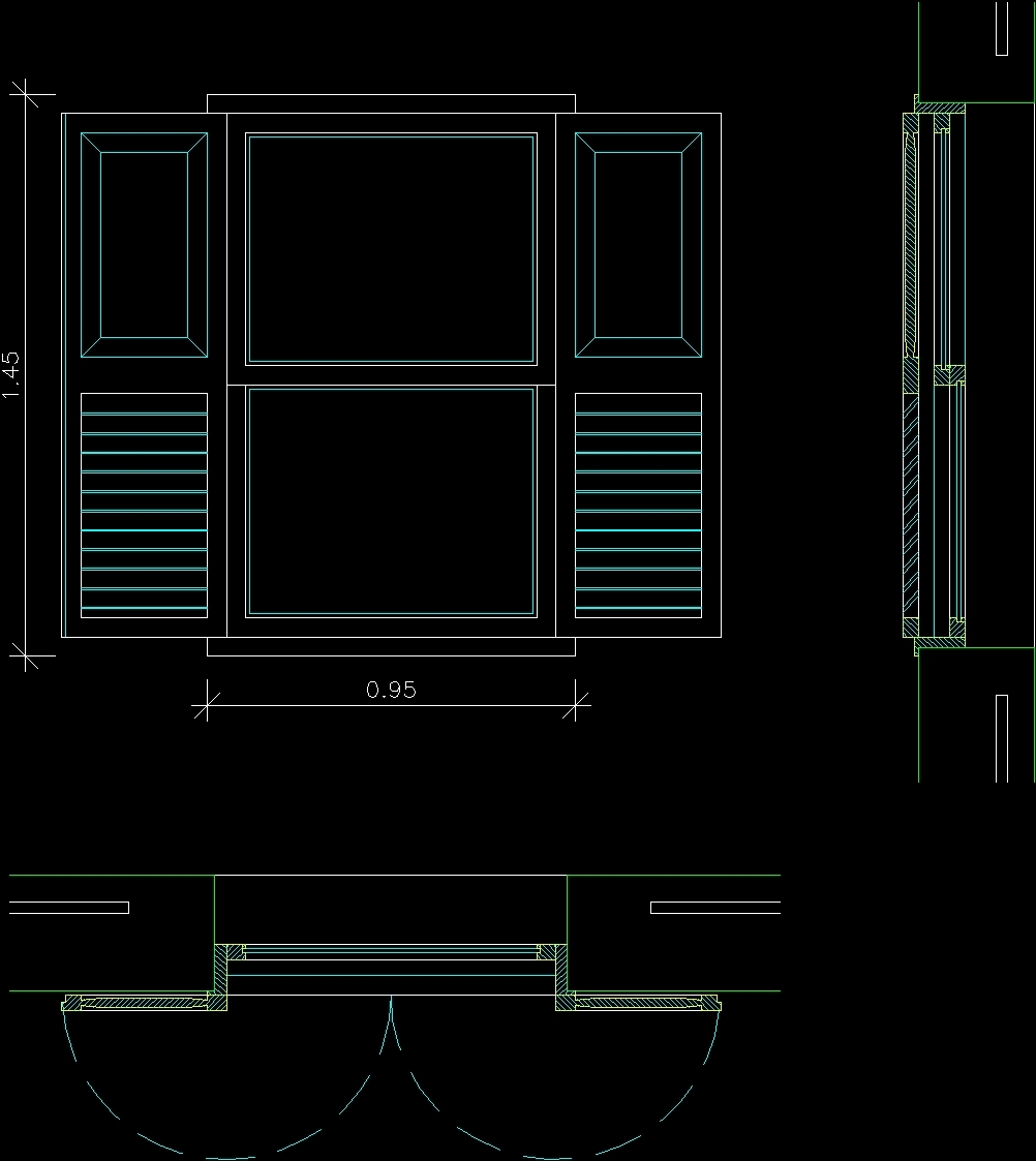 Window DWG Plan for AutoCAD • Designs CAD