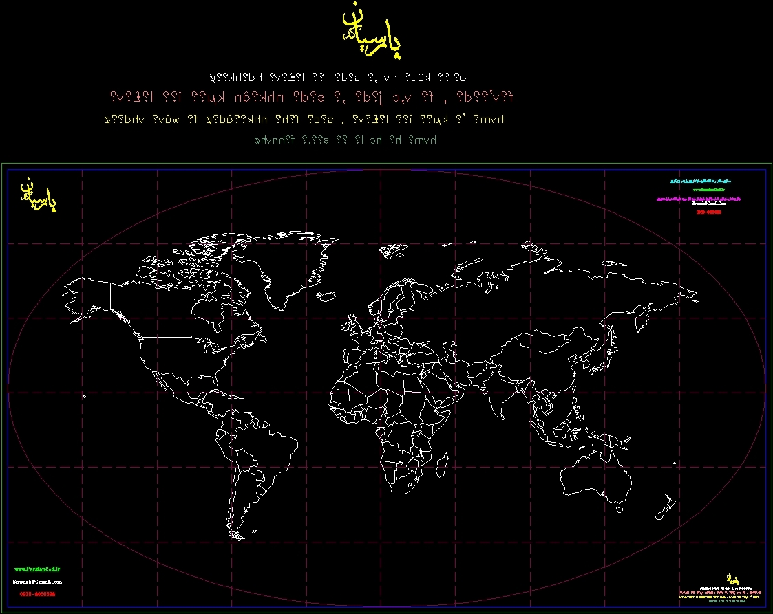World Map Cad File World Map DWG Block for AutoCAD • Designs CAD