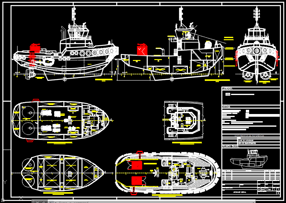 Azimuthal General Arrangement Azimuth Stern Drive (ASD) Tug Boat Thruster • Designs CAD