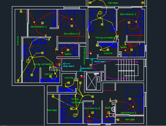 Electrical Installation 2D DWG Design Block for AutoCAD • DesignsCAD