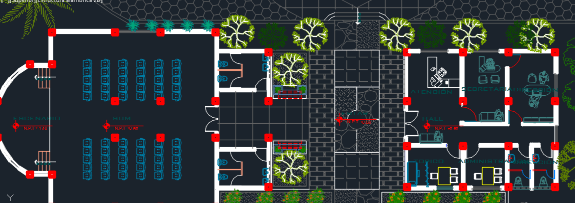 Private Resort 2D DWG Design Block for AutoCAD • Designs CAD
