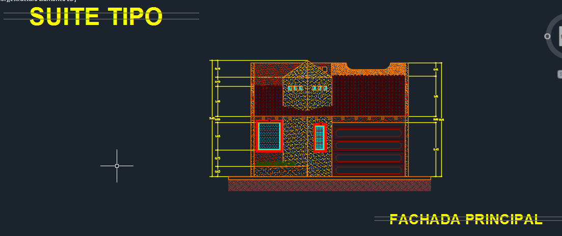 TwoLevel Motel With Floor Plans 2D DWG Design Elevation for AutoCAD