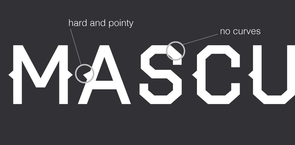 Masculine vs Feminine Typography DesignParlor