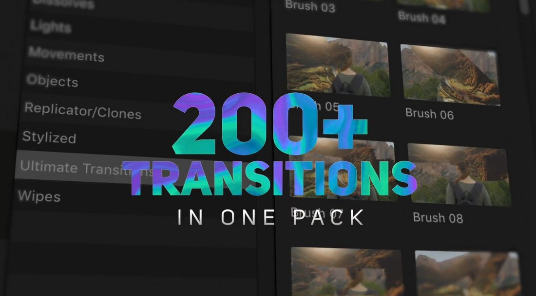 20+ Transition Packs + Cool Transition Effects for Final Cut Pro