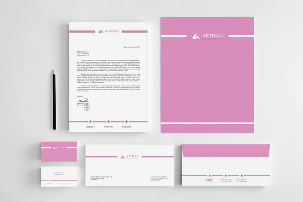 80+ Modern Stationery Templates Annie J. Baker