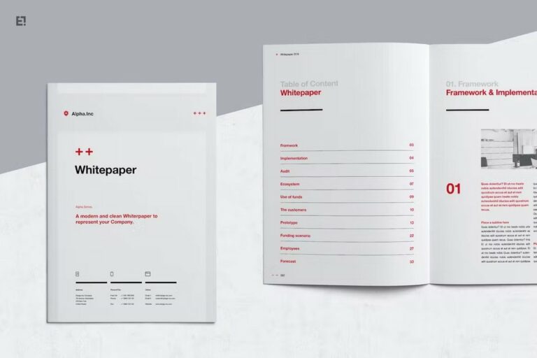 20+ Best White Paper Templates for Word & InDesign Design Shack