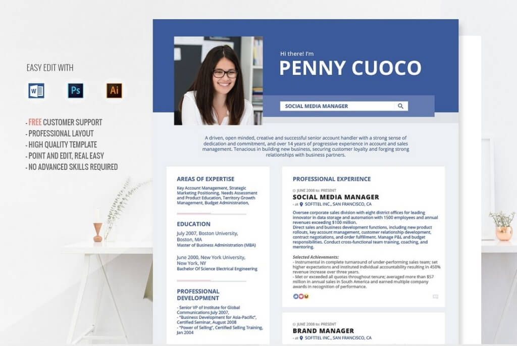 50+ Best CV & Resume Templates of 2018 Design Shack