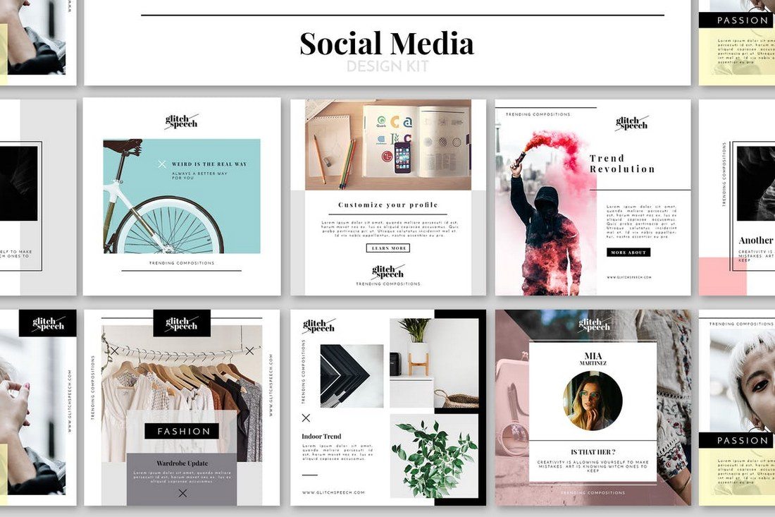 50+ Best Social Media Kit Templates & Graphics 2021 Design Shack