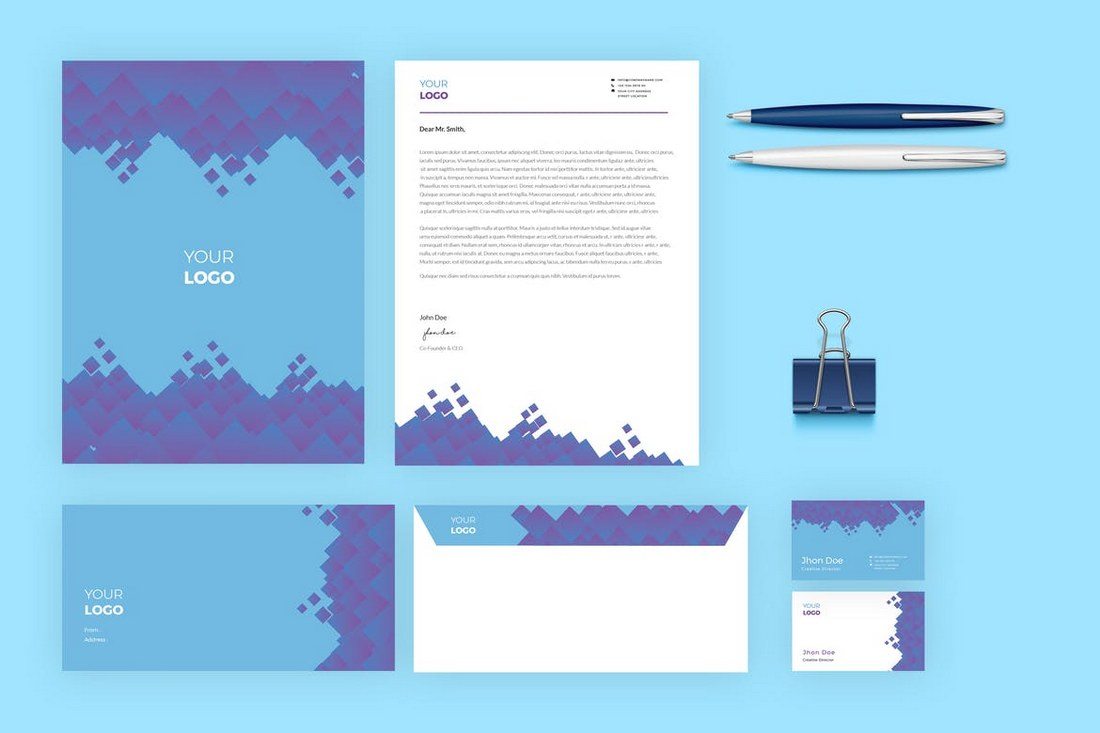 80+ Modern Stationery Templates Annie J. Baker