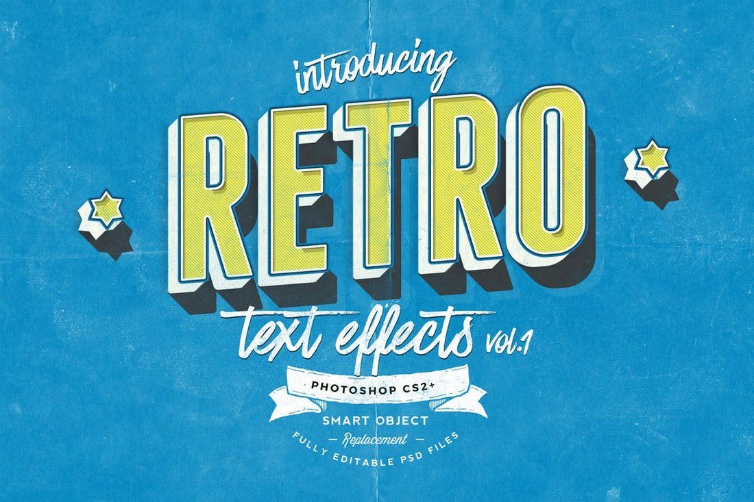 30+ Best Retro Text Effects & Styles Design Shack