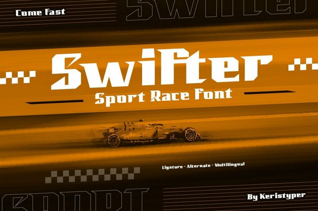 20+ Best Fast & Racing Fonts in 2024 Design Shack