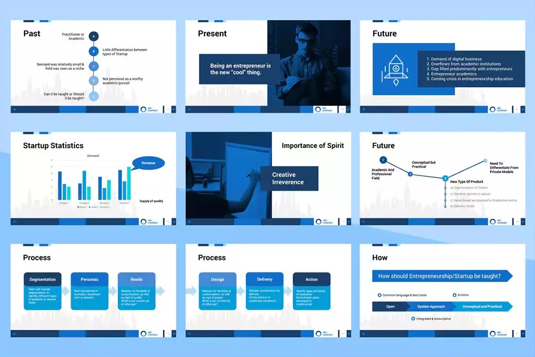 Entrepreneur Pitch Deck Template Design Shack
