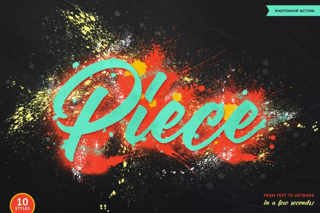 Spray Paint Text Effect Action Design Shack