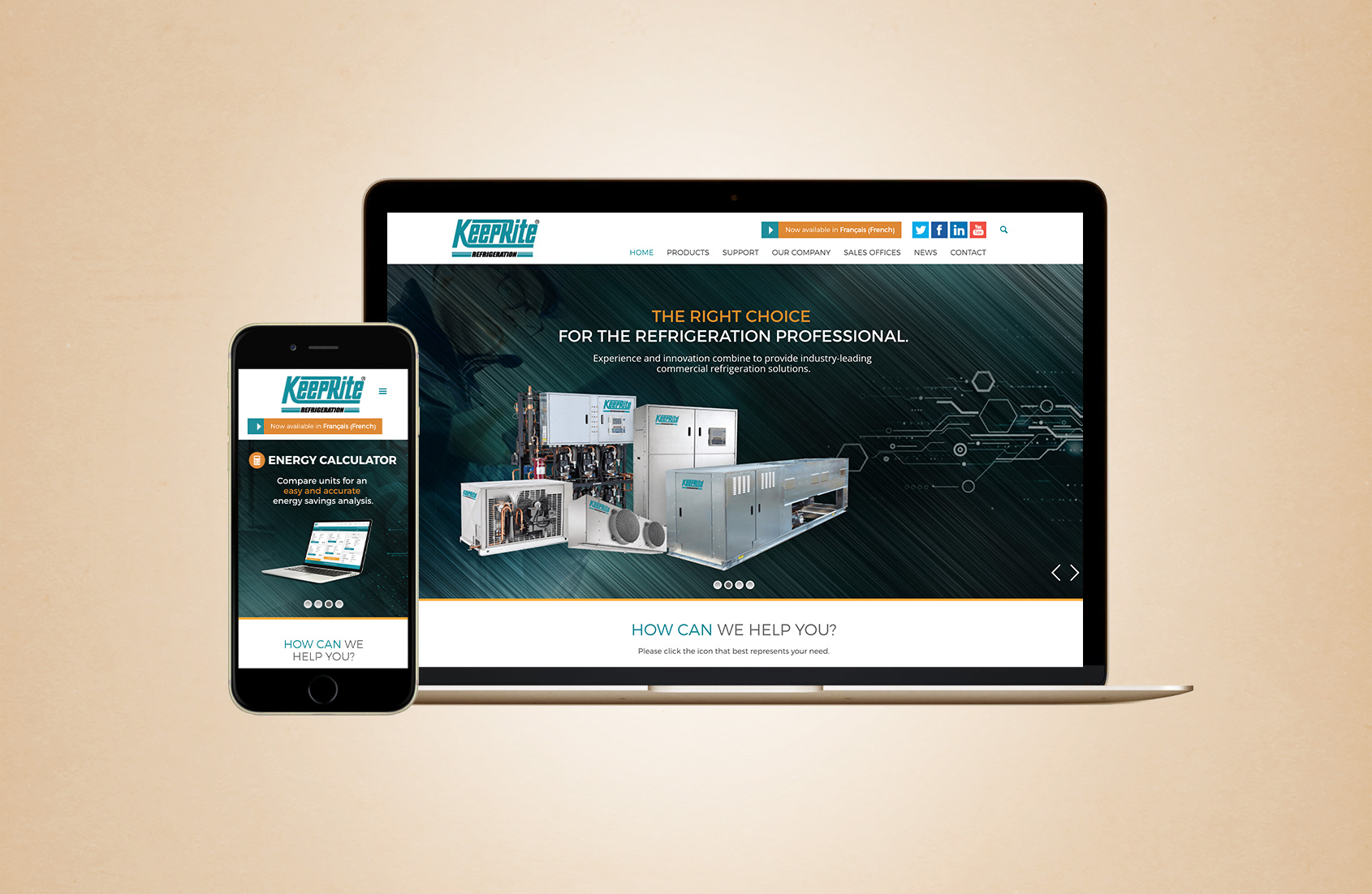 KeepRite Refrigeration site Redesign The Design Thinking