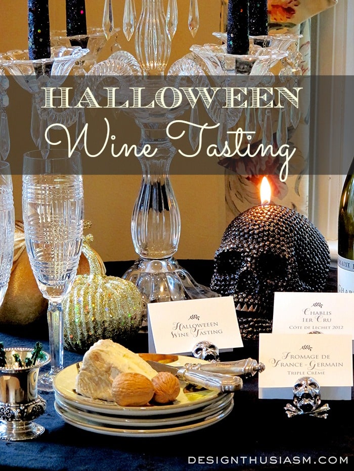Posh Halloween Wine Tasting DesignThusiasm